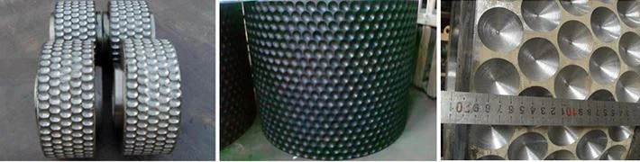 Roller ball briquette machine